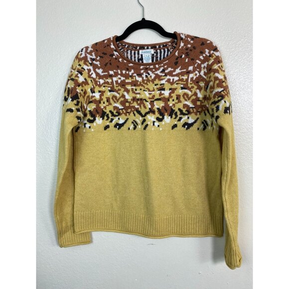 Sundance Sweaters - Sundance Artists Desire Crew Neck Sweater Cashmere Wool Blend Small Fair Isle